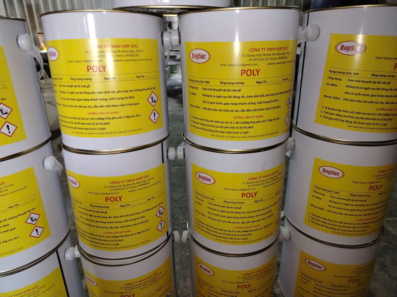 Bao bì bột trét gỗ Keo Hợp Sức